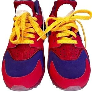 𝅺NIKE Hurrache ID Premium Edition University Red Royal Blue Size 7/Runs small